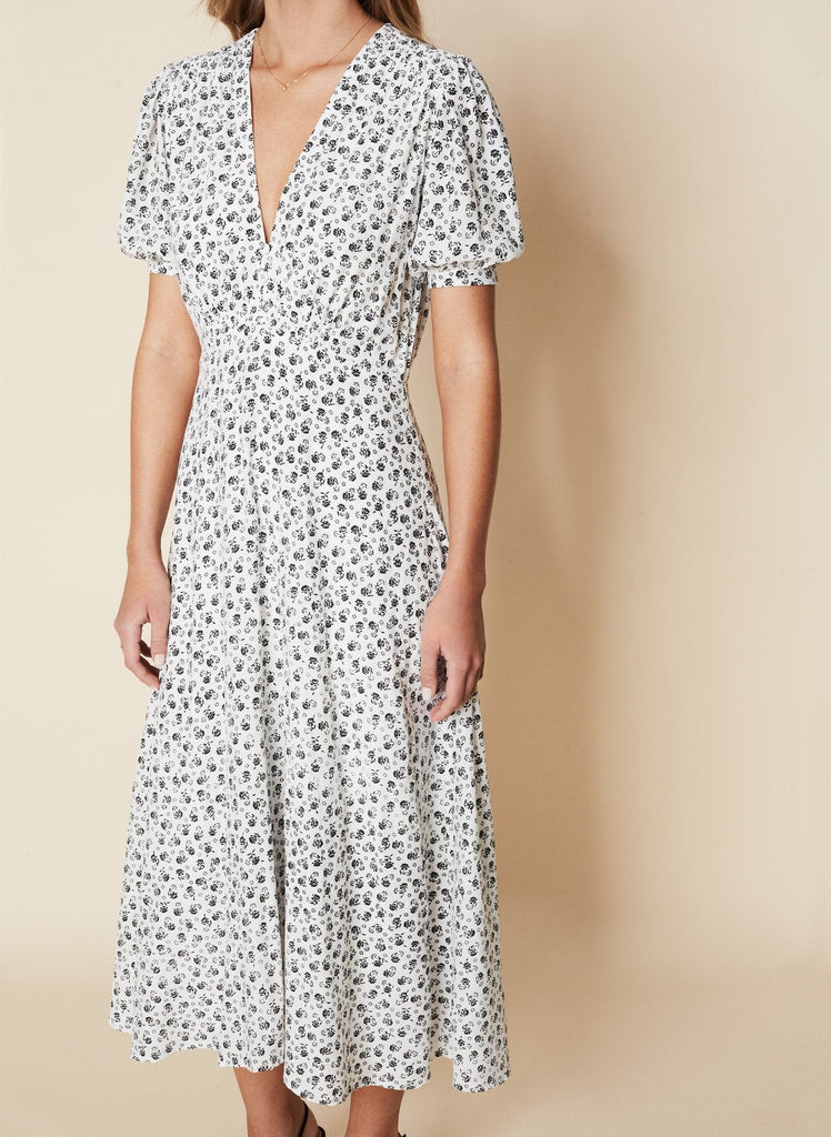 Sonja Midi Dress La Bleu Floral Print ...